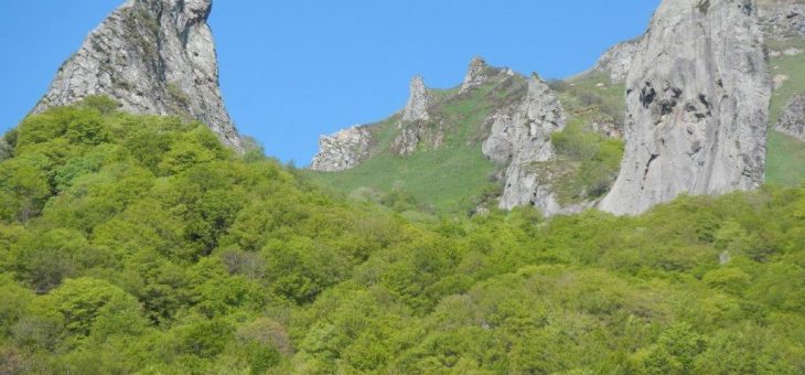 Escalade sur les volcans d’Auvergne